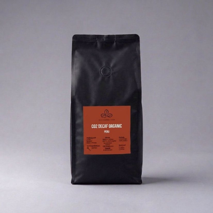 Peru CO2 decaf organic 1000g - Praženie a balenie: espresso 1kg