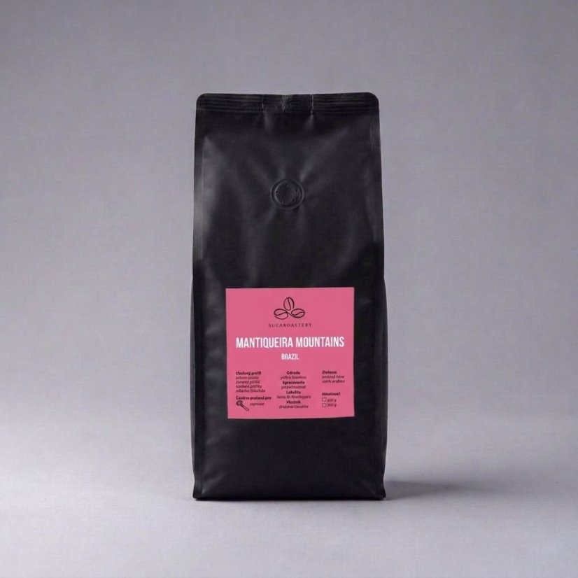 Brazil Mantiquiera Mountains 1000g - Praženie a balenie: espresso 1kg