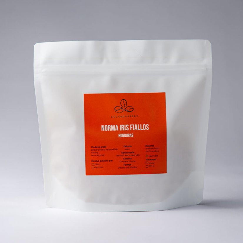 Honduras Norma Iris Fiallos - Praženie a balenie: filter 250g
