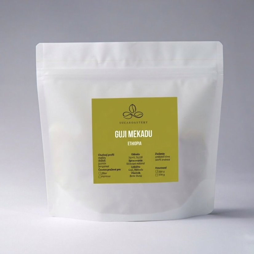 Ethiopia Guji Mekadu - Praženie a balenie: filter 500g