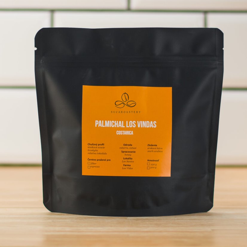 Costarica Palmichal Los Vindas - Praženie a balenie: espresso 250g
