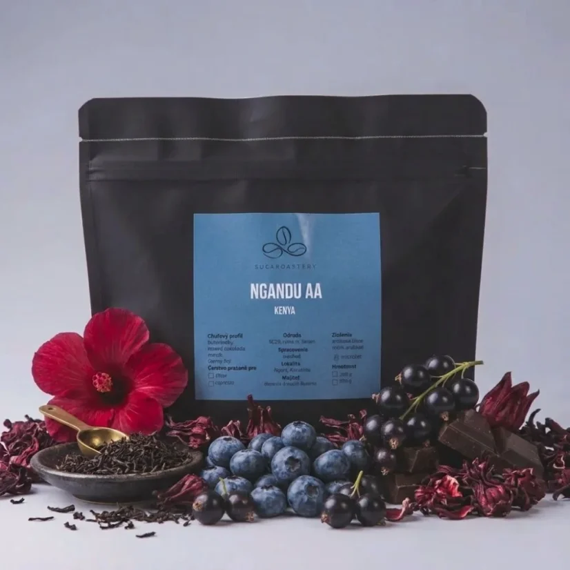 Kenya Ngandu AA - Praženie a balenie: espresso 250g