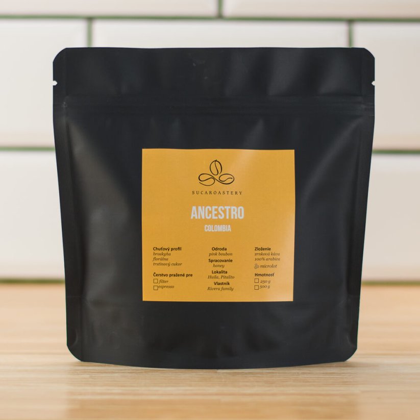 Colombia Ancestro - Praženie a balenie: espresso 500g