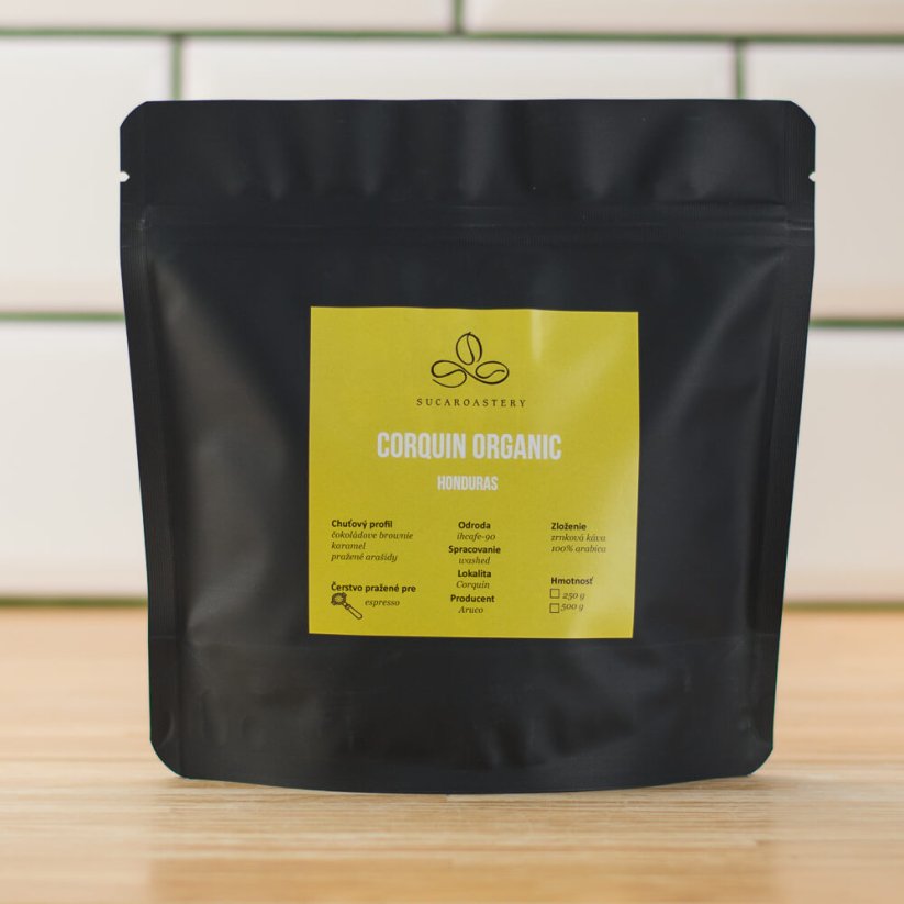 Honduras Corquin - Praženie a balenie: espresso 250g