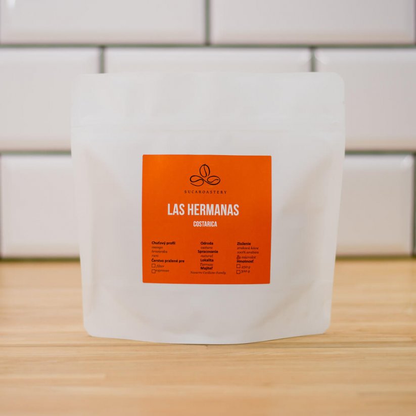 Costarica Las Hermanas - Praženie a balenie: espresso 250g