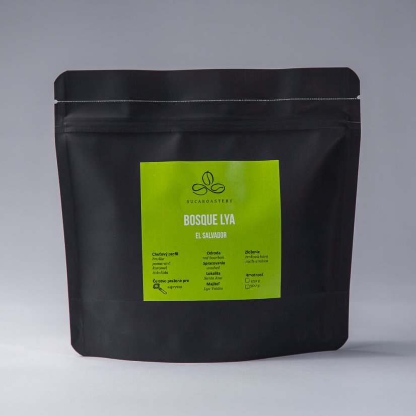 El Salvador Bosque Lya - Praženie a balenie: espresso 250g