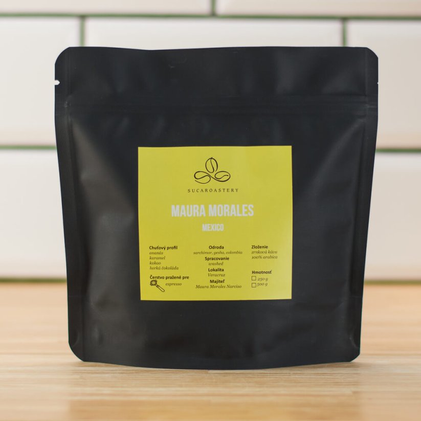 Mexico Maura Morales - Praženie a balenie: espresso 1kg