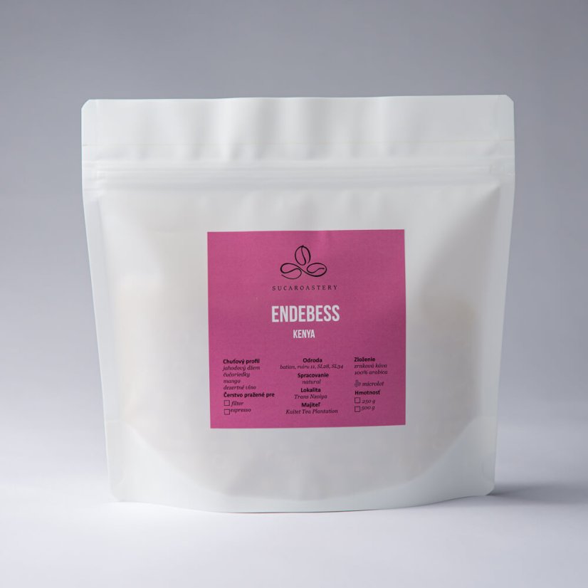 Kenya Endebess natural - Praženie a balenie: filter 500g