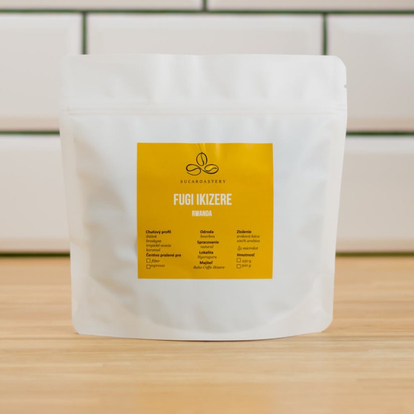 Rwanda Fugi Ikizere - Praženie a balenie: filter 250g